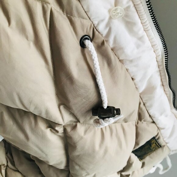 Pacific Trail Cream Hooded Down Jacket Size S - Picture 10 of 11
